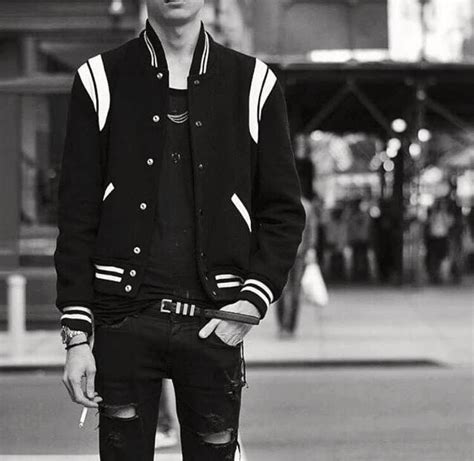 saint laurent baseball jacket replica|Saint Laurent Paris Teddy: How To Spot A Fake Jacket .